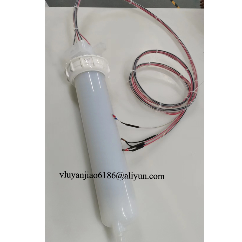 4.5kw 3 Phase Chemical In Line Heater 208VAC Max Temp 120℃ PFA Shell